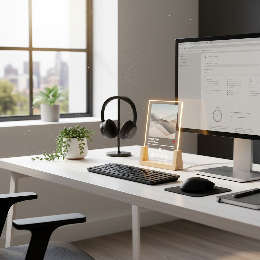 Spotify Plaque Custom Photo Gifts Acrylic Song Plaque with Picture Personalized Gifts for Couple Customized Valentines Day Gifts