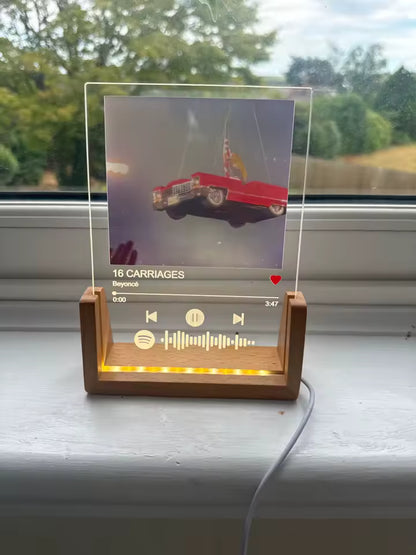 Plaque Spotify Photo Personnalisée